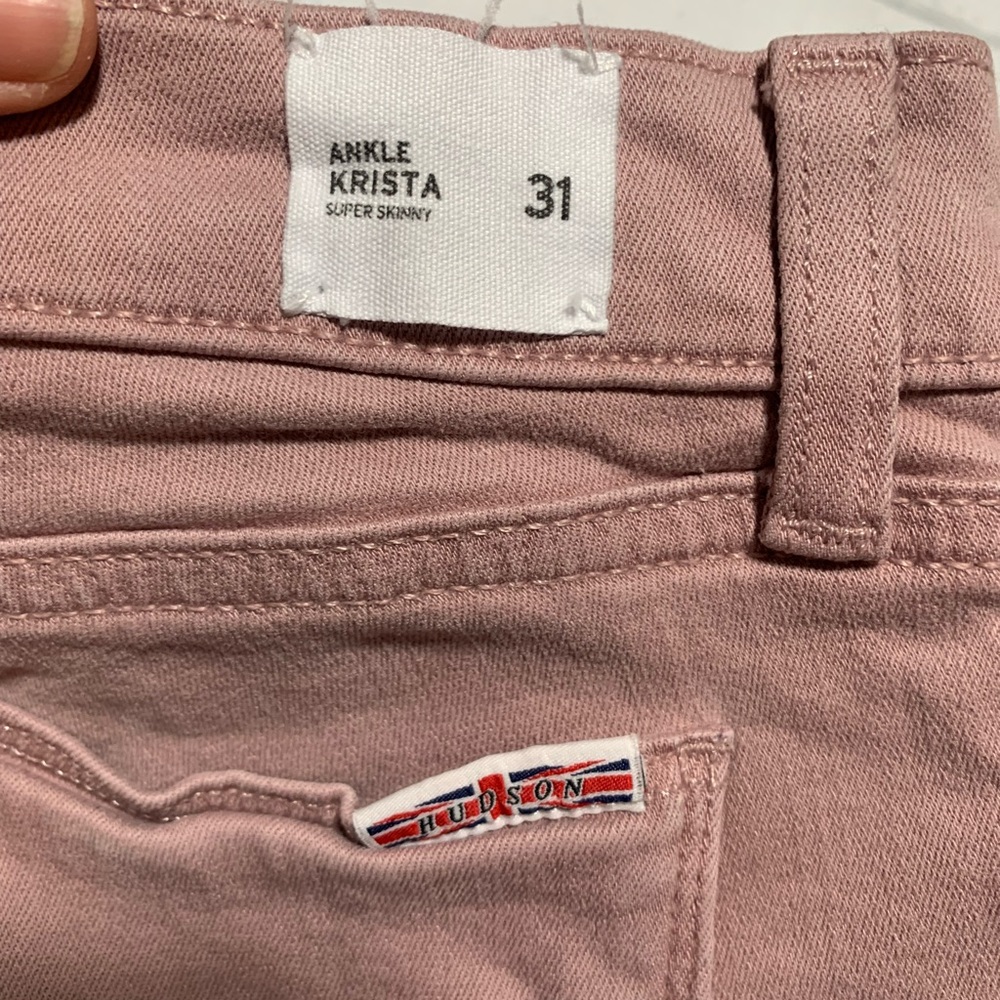 Hudson Krista ankle super skinny Jeans. Mid rise. Mauve. Size 31. - Picture 5 of 11